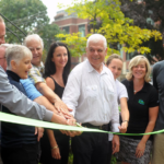 Ribbon cutting ceremony for Kew Beach School solar project
